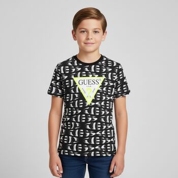 Boys Black Logo T-Shirt