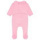 Baby Girls Pink Logo Babygrow Set, 1, hi-res