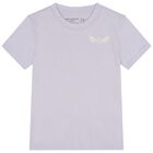 Girls Purple Logo T-Shirt, 1, hi-res