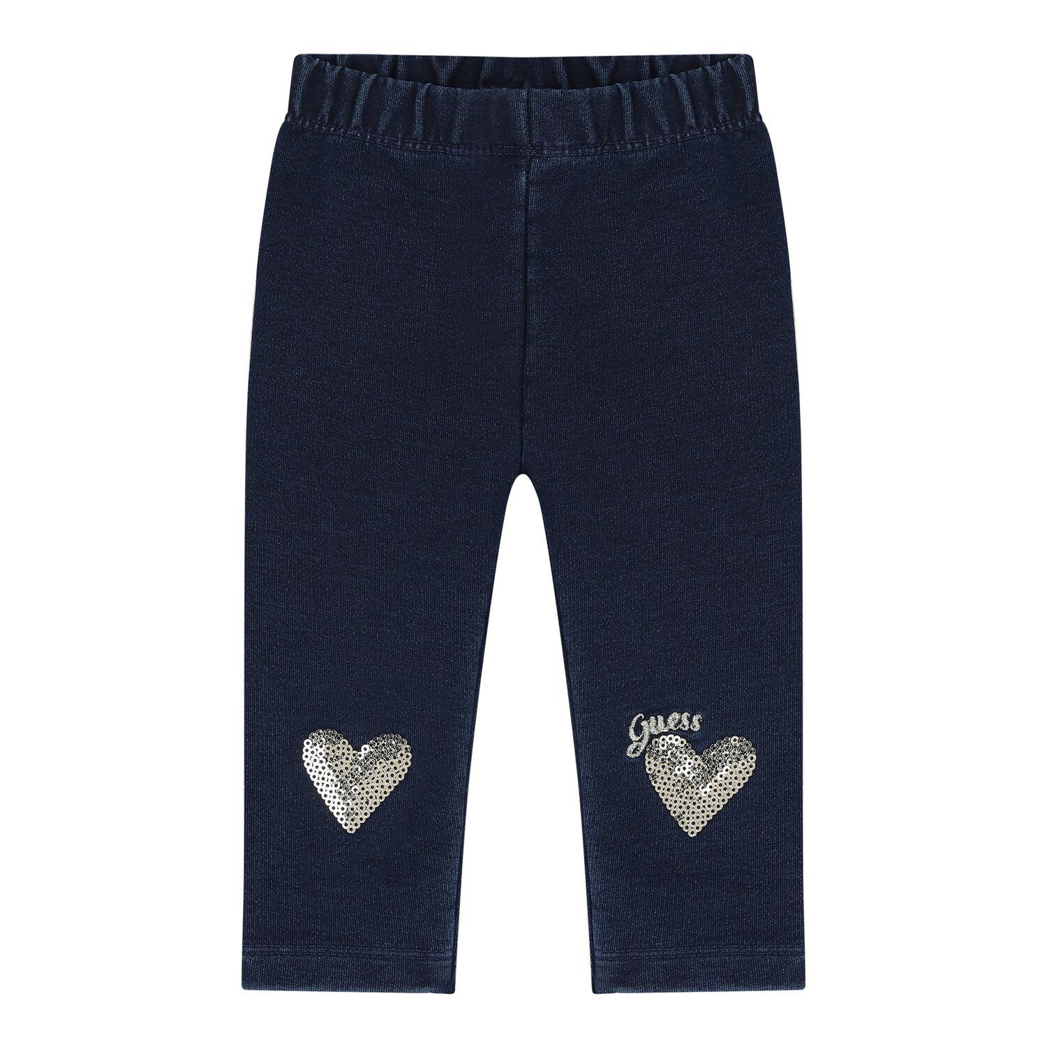 Baby Girls Pink & Navy Blue Heart Leggings Set, 1, hi-res