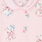 Baby Girls Pink Teddy Bear Romper, 1, hi-res