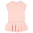 Girls Pink Logo Dress, 1, hi-res