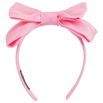 Girls Pink Bow Headband