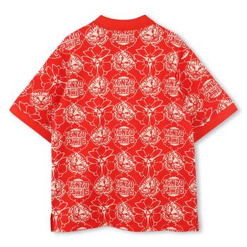 Boys Red Logo Polo Shirt