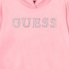 Girls Pink Logo Hooded Top, 1, hi-res