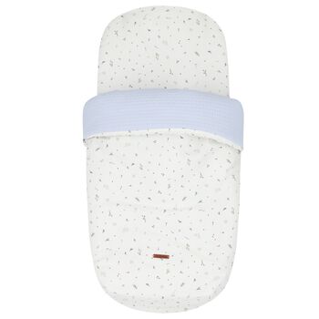 Ivory & Blue Floral Baby Nest