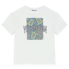Boys White Logo T-Shirt, 1, hi-res