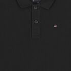 Boys Black Logo Polo Shirt, 1, hi-res