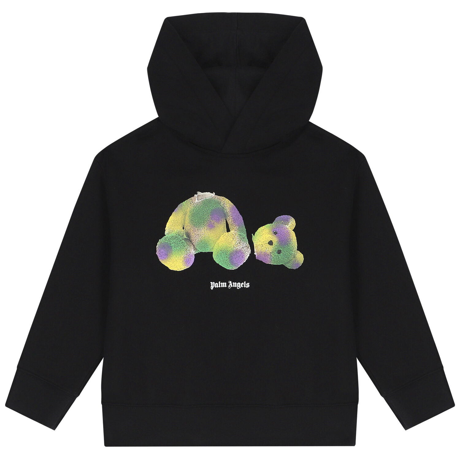 Black Teddy Bear Logo Hooded Top, 1, hi-res image number null