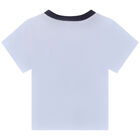 Baby Boys Blue Logo T-Shirt, 1, hi-res