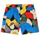 Boys Multi-Coloured Logo Swim Shorts, 1, hi-res