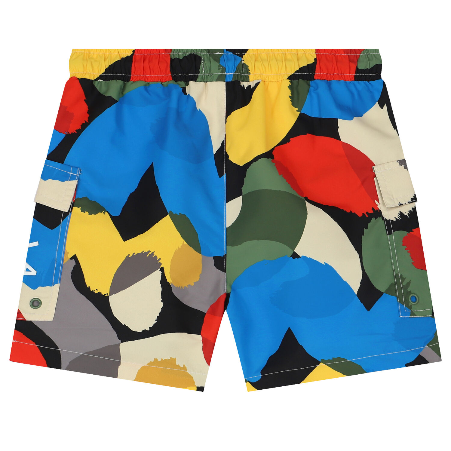 Boys Multi-Coloured Logo Swim Shorts, 1, hi-res