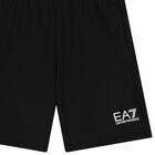 Boys Black Logo Shorts, 2, hi-res