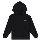 Black Logo Hooded Top, 1, hi-res