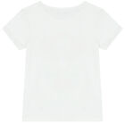 Girls White Logo T-Shirt, 1, hi-res