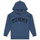 Boys Blue Logo Hooded Top, 1, hi-res