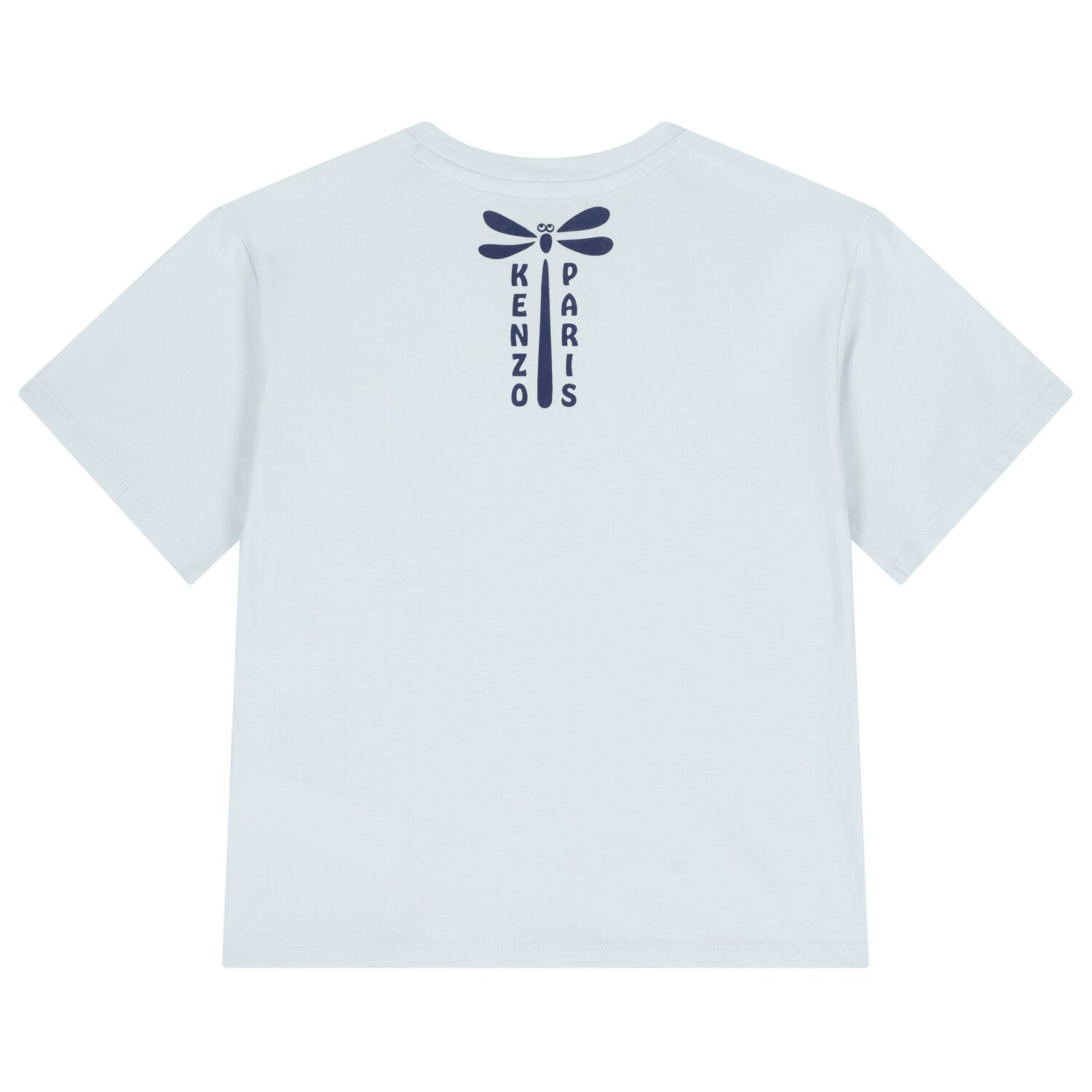 Girls Blue Dragon Fly Logo T-Shirt, 1, hi-res