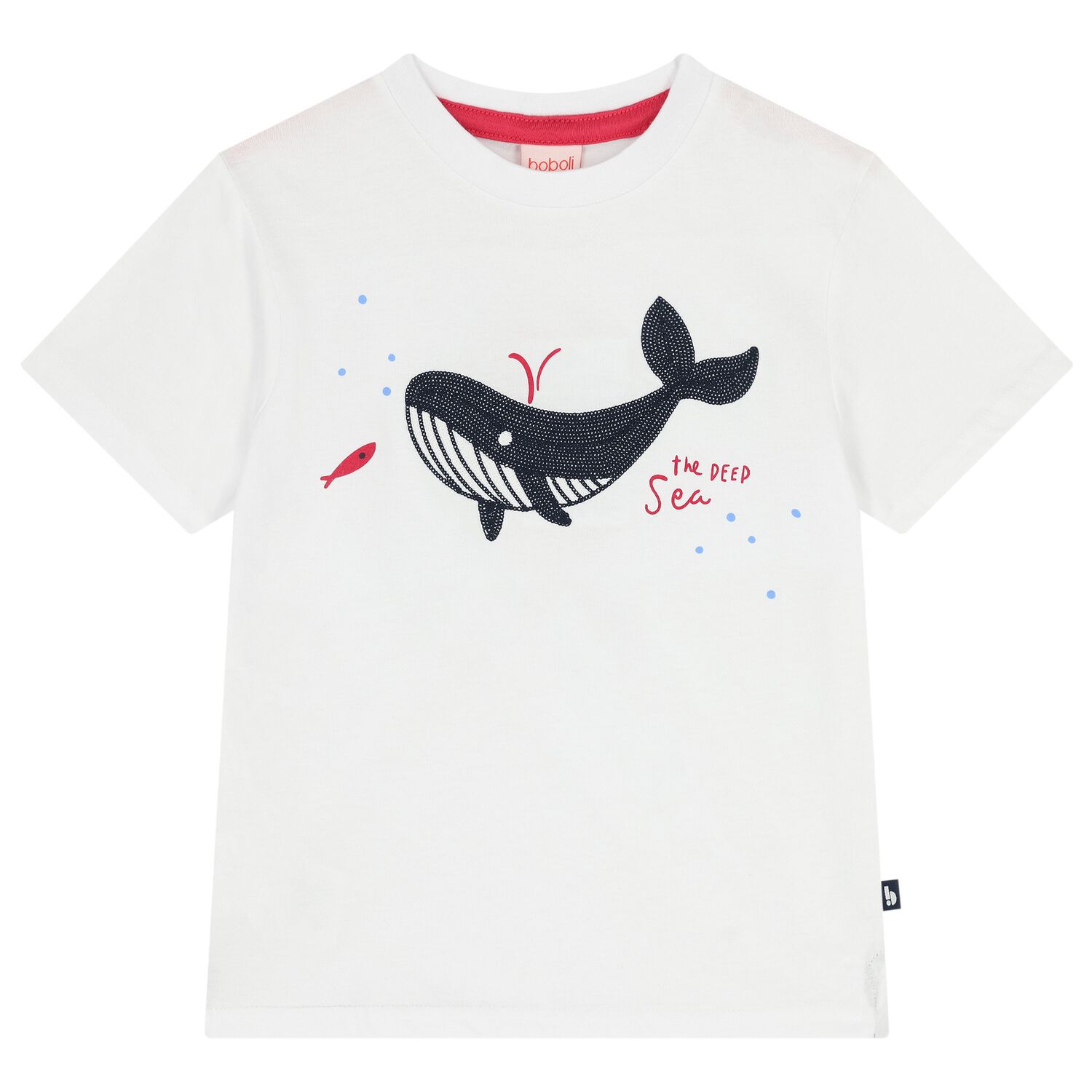 Boys White Whale T-Shirt, 1, hi-res