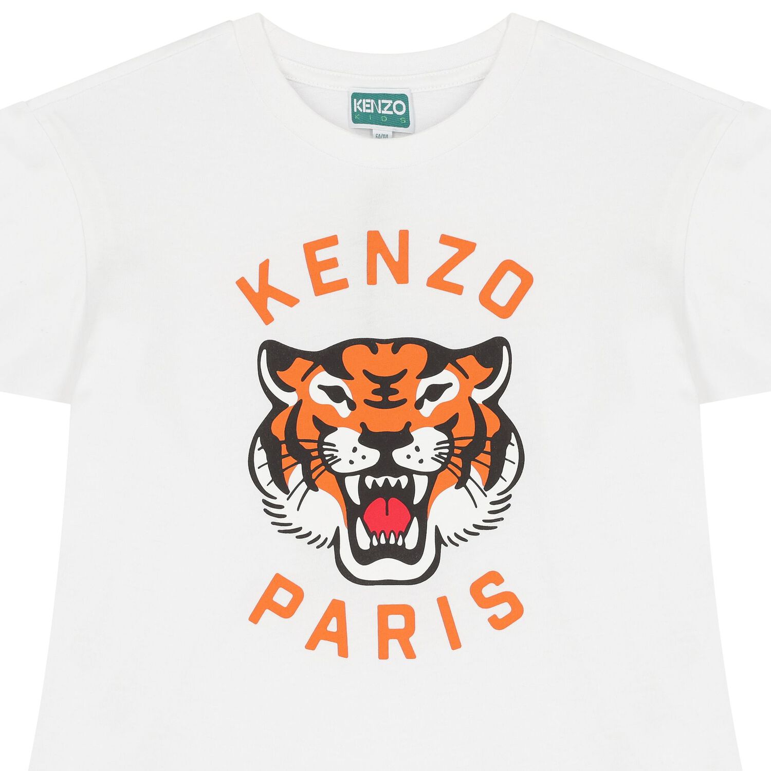 Girls White Tiger Logo Dress, 2, hi-res image number null