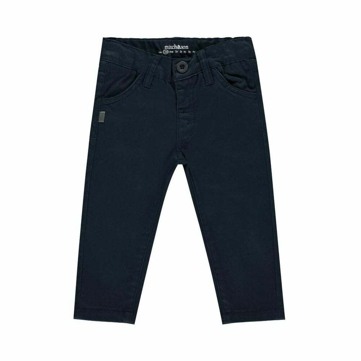 Boys Navy Blue Trousers, 1, hi-res