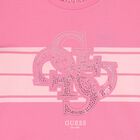Girls Pink Embellished Logo T-Shirt, 1, hi-res