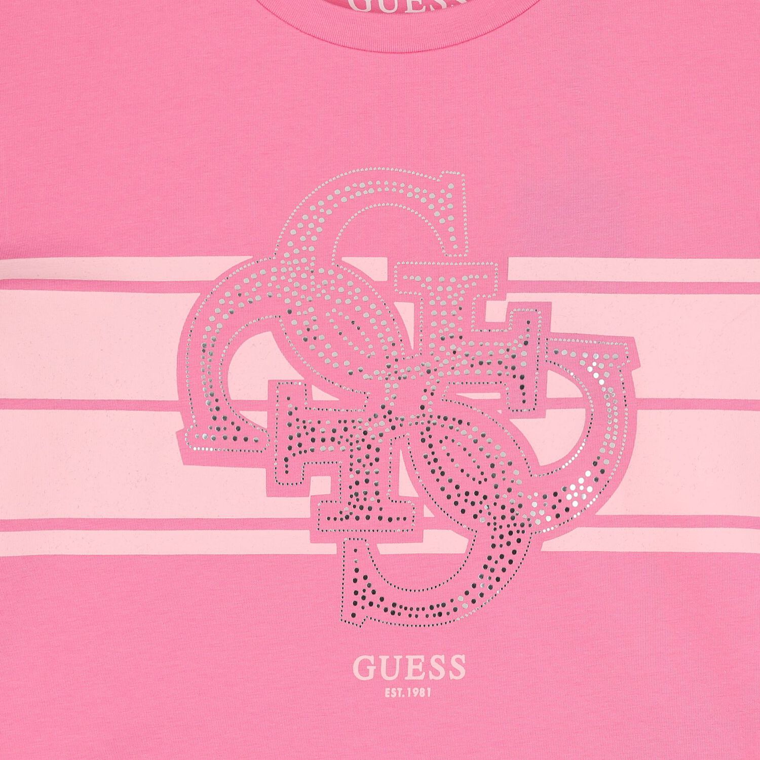 Girls Pink Embellished Logo T-Shirt, 1, hi-res image number null