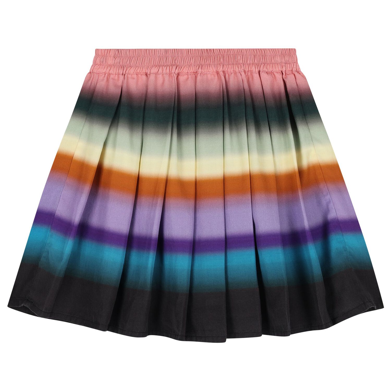 Girls Multi-Coloured Pleated Skirt, 1, hi-res