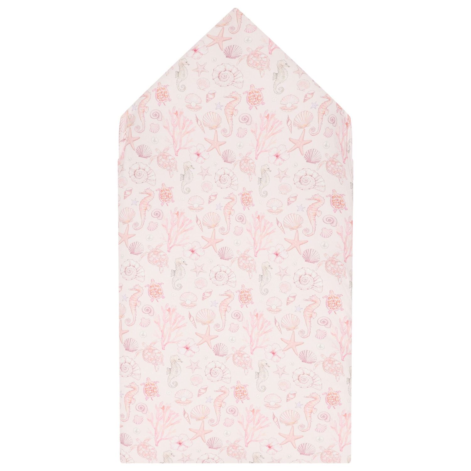 Baby Girls Pink Coral Shells Baby Nest, 1, hi-res