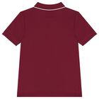 Boys Red Logo Polo Shirt , 1, hi-res