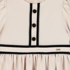 Girls Ivory Crepe Dress, 1, hi-res