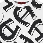 Boys White & Black Logo T-Shirt, 1, hi-res