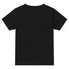 Younger Boys Black Logo T-Shirt, 1, hi-res