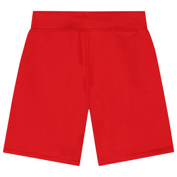 Boys Red Logo Shorts