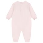 Baby Girls Pink Polo Bear Romper, 1, hi-res