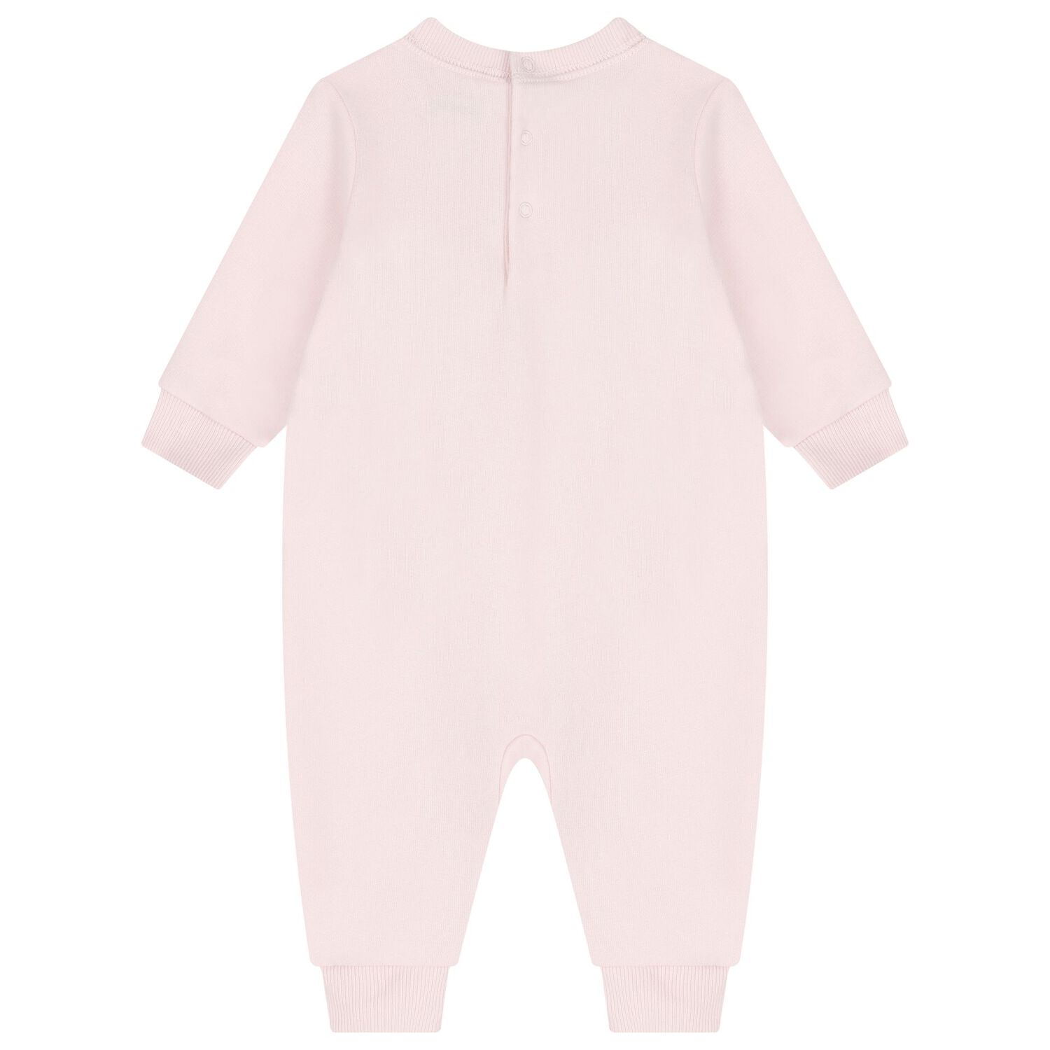 Baby Girls Pink Polo Bear Romper, 1, hi-res