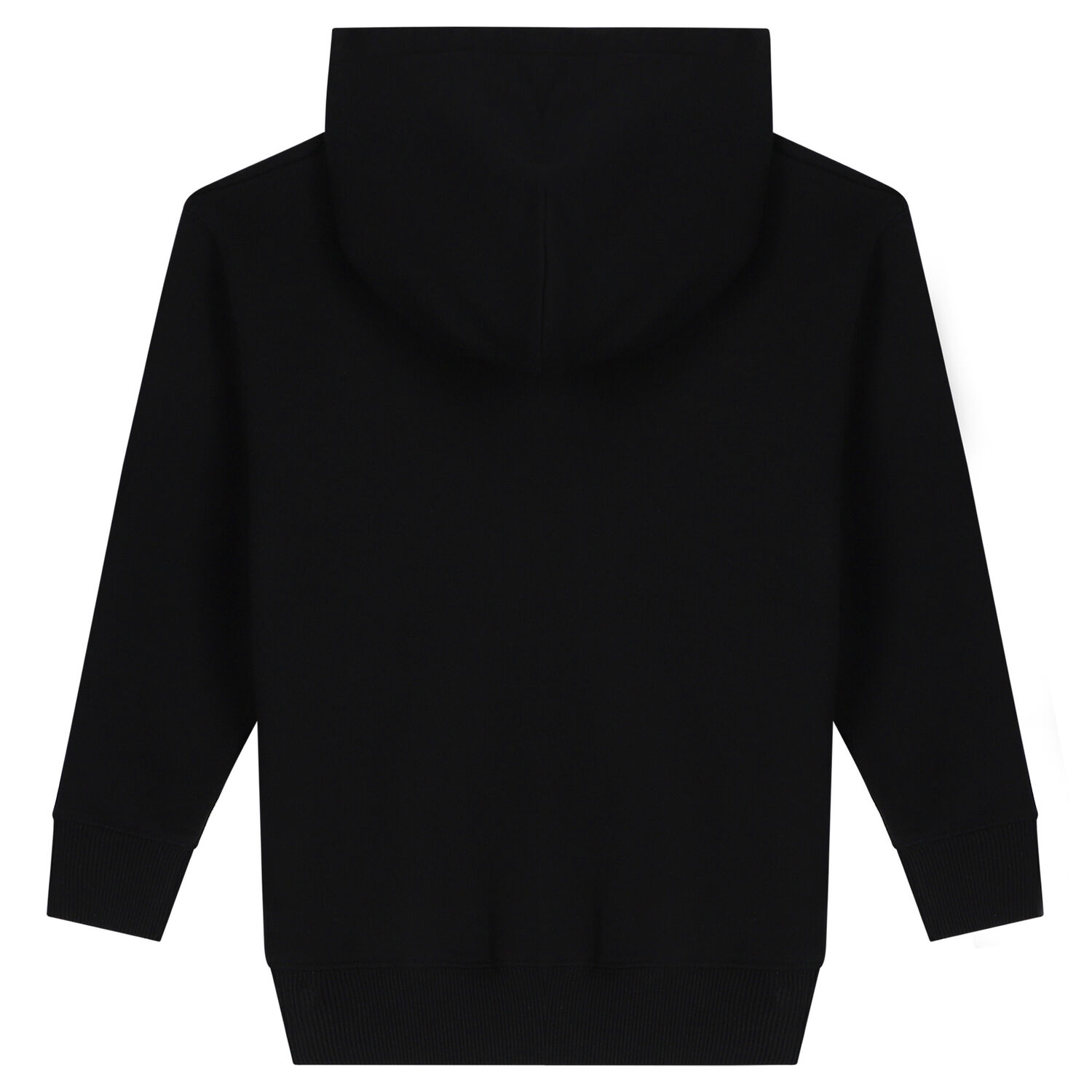 Black Logo Hooded Zip Up Top, 1, hi-res image number null