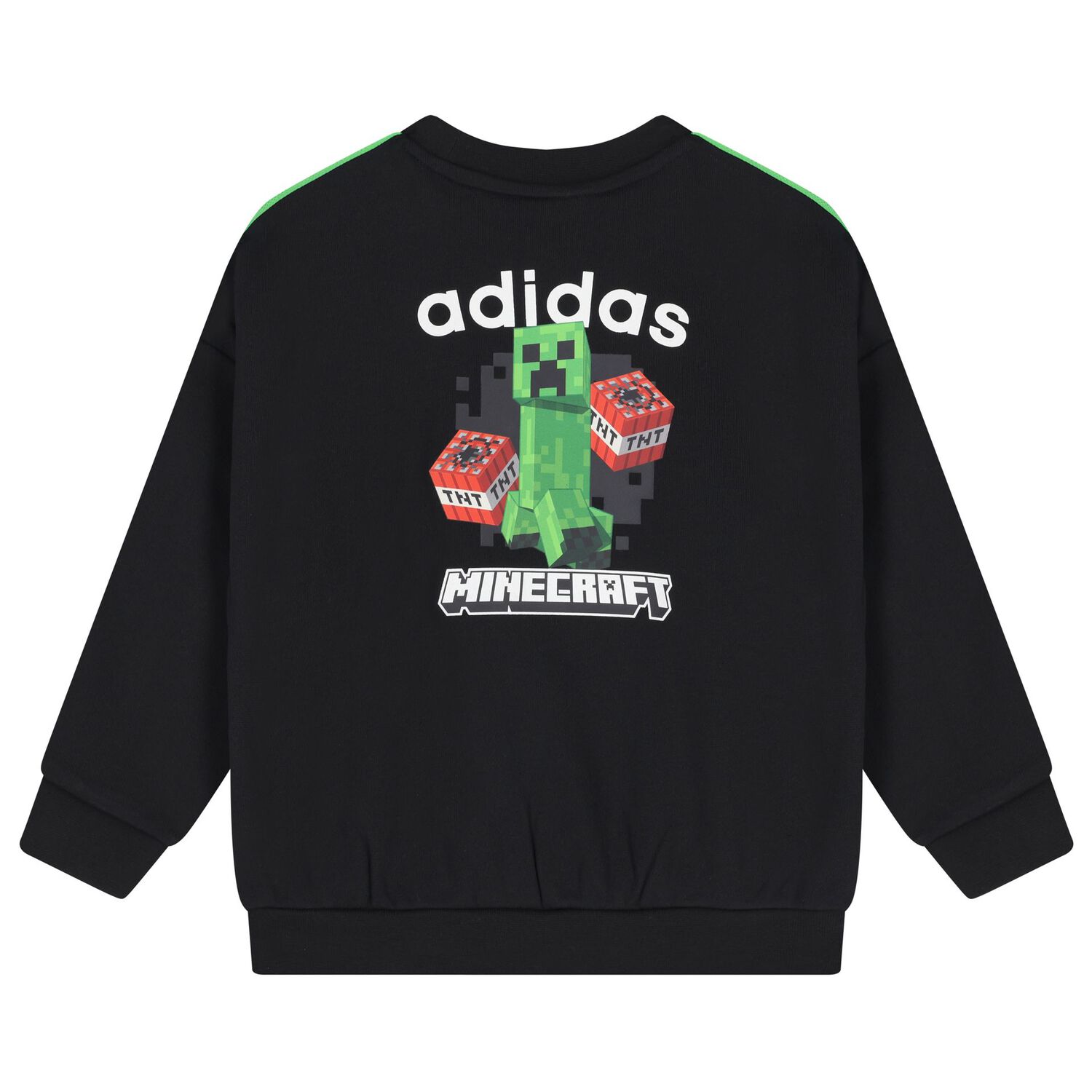 Boys Black & Green Minecraft Logo Tracksuit, 1, hi-res