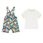 Baby Boys Multi-Coloured Dungaree Set, 1, hi-res