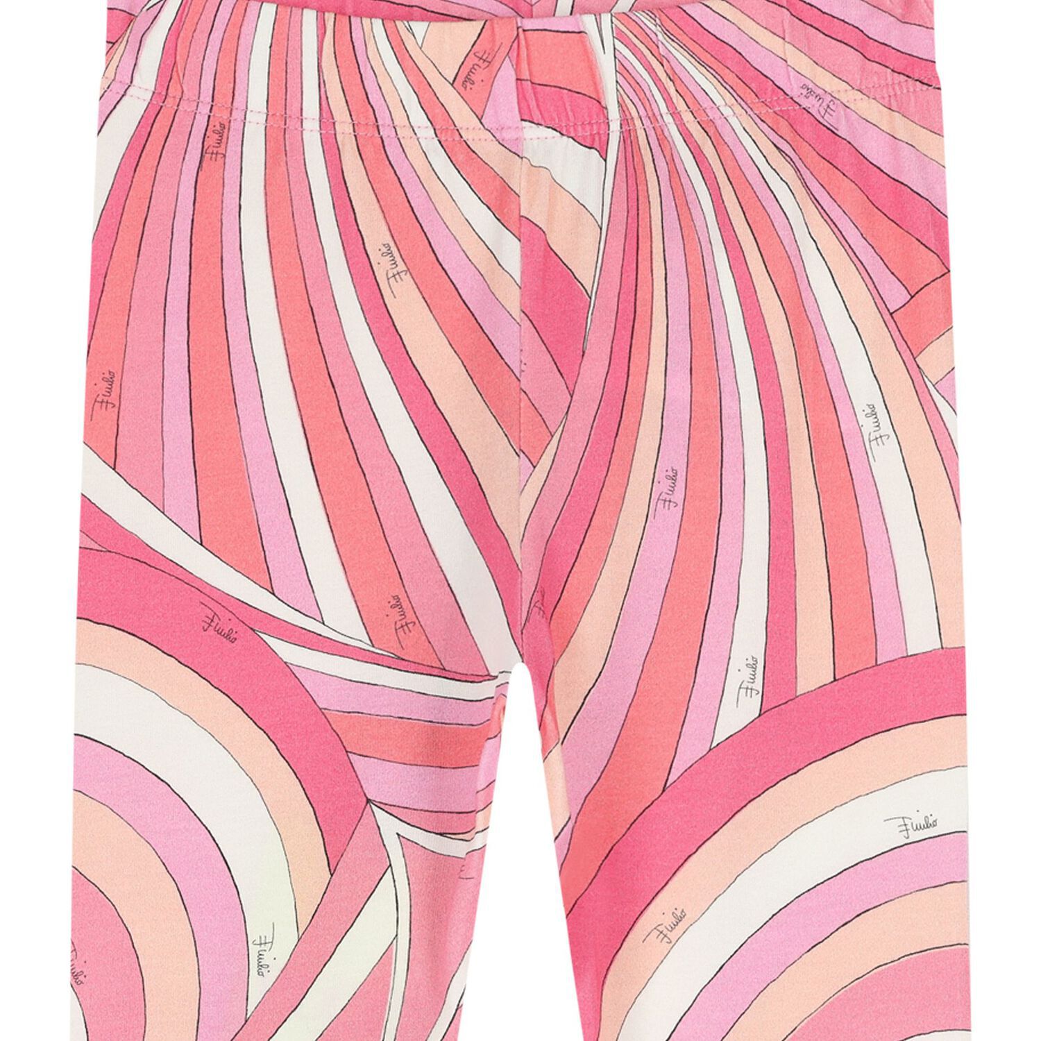 Girls Pink & Ivory Iride Leggings, 2, hi-res