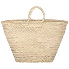 Girls Beige Floral Beach Bag, 1, hi-res