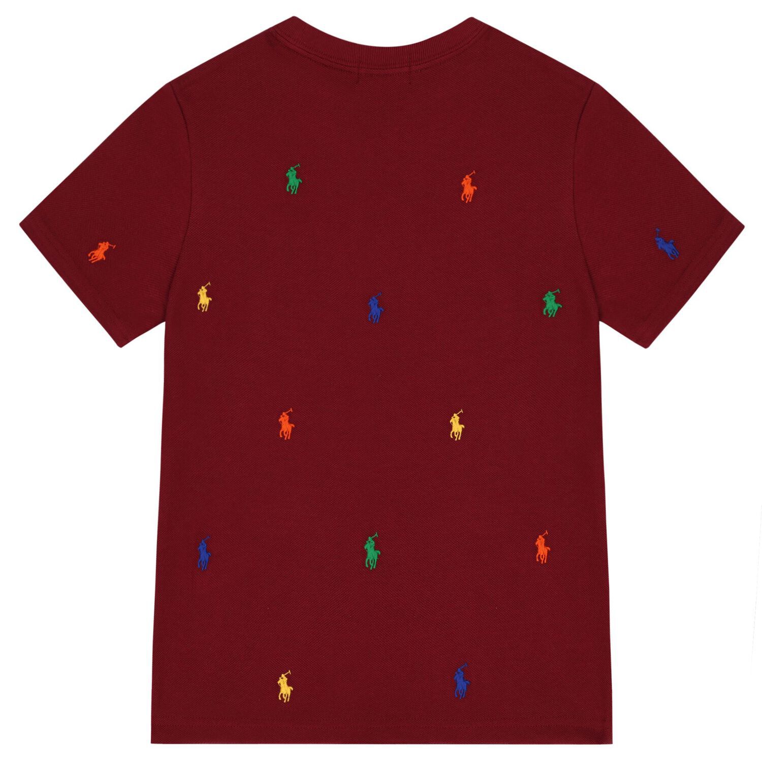 Boys Burgundy Logo T-Shirt, 1, hi-res