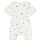 Baby Girls White & Pink Rompers ( 2 Pack ), 1, hi-res