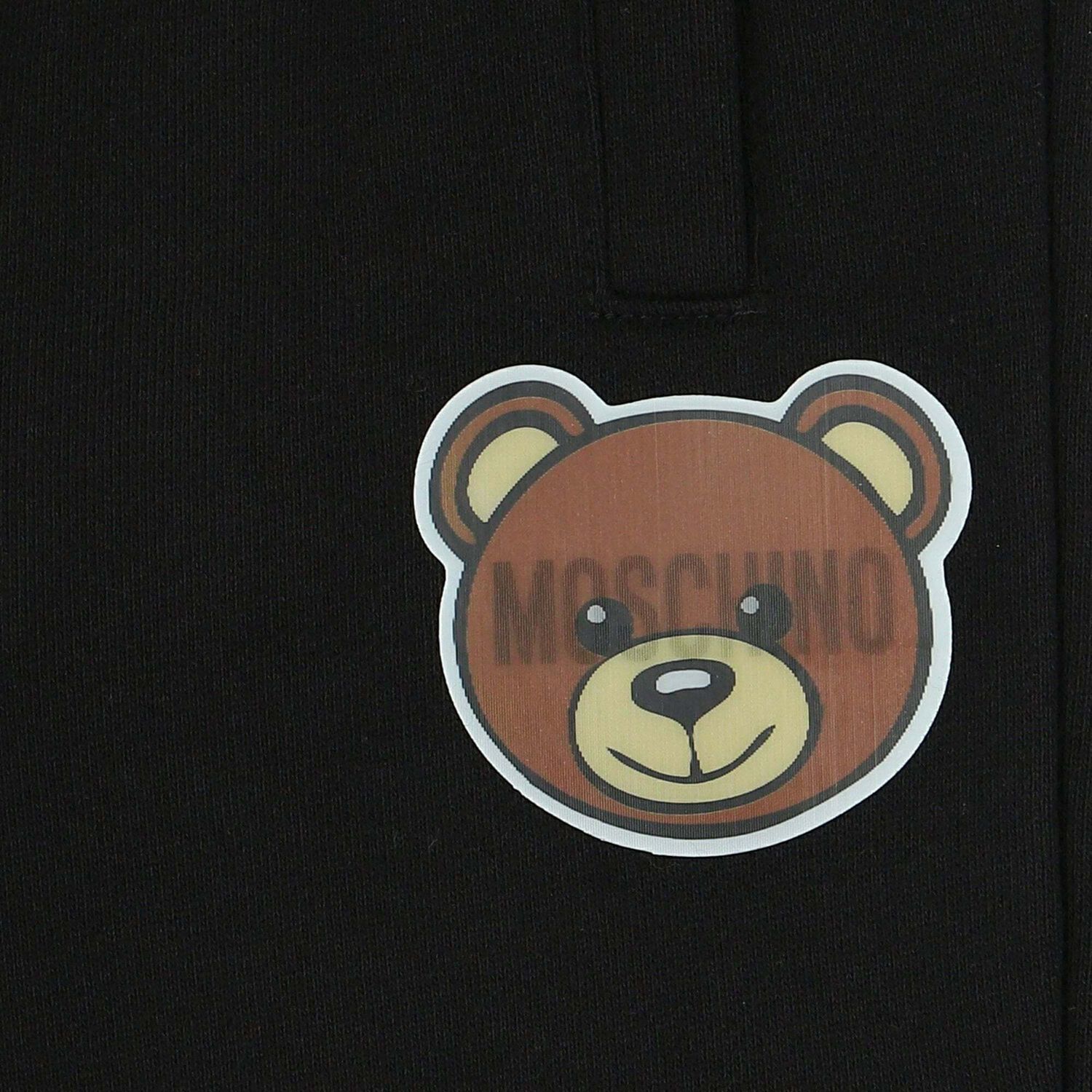 Black Teddy Logo Joggers, 1, hi-res