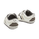 Baby Boys White & Navy TrainersÃ‚Â , 1, hi-res