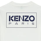 White Logo Long Sleeve Top, 1, hi-res