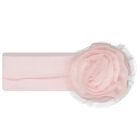 Baby Girls Pink Flower Headband, 1, hi-res