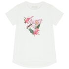 Girls White T-Shirt, 1, hi-res