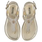 Girls Ivory & Gold Sandals, 1, hi-res