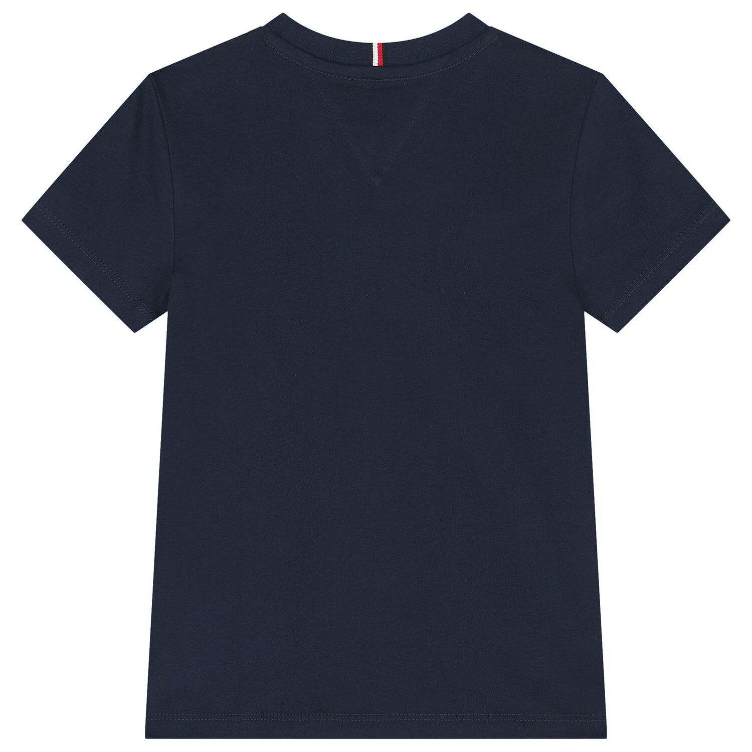Boys Navy Flag Logo Cotton T-Shirt, 2, hi-res