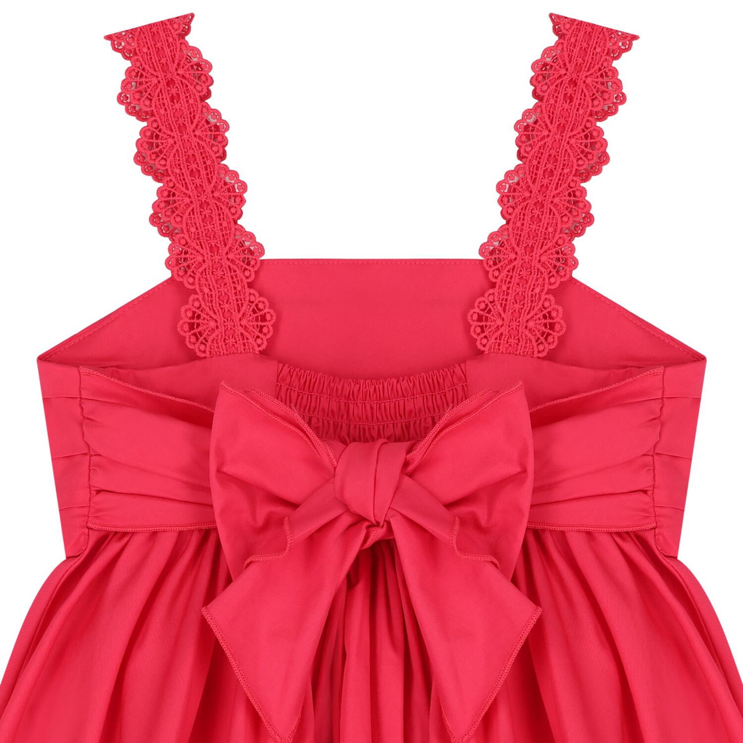 Girls Pink Pleated Satin Dress, 1, hi-res